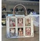 Sweet Rose Rococo Cat Portrait Small and Large Tote Bag(Limited Stock/5 Colours/Full Payment Without Shipping)